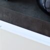 Buffet gris béton et blanc laqué à LED
