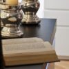 Buffet effet gris béton & blanc laqué