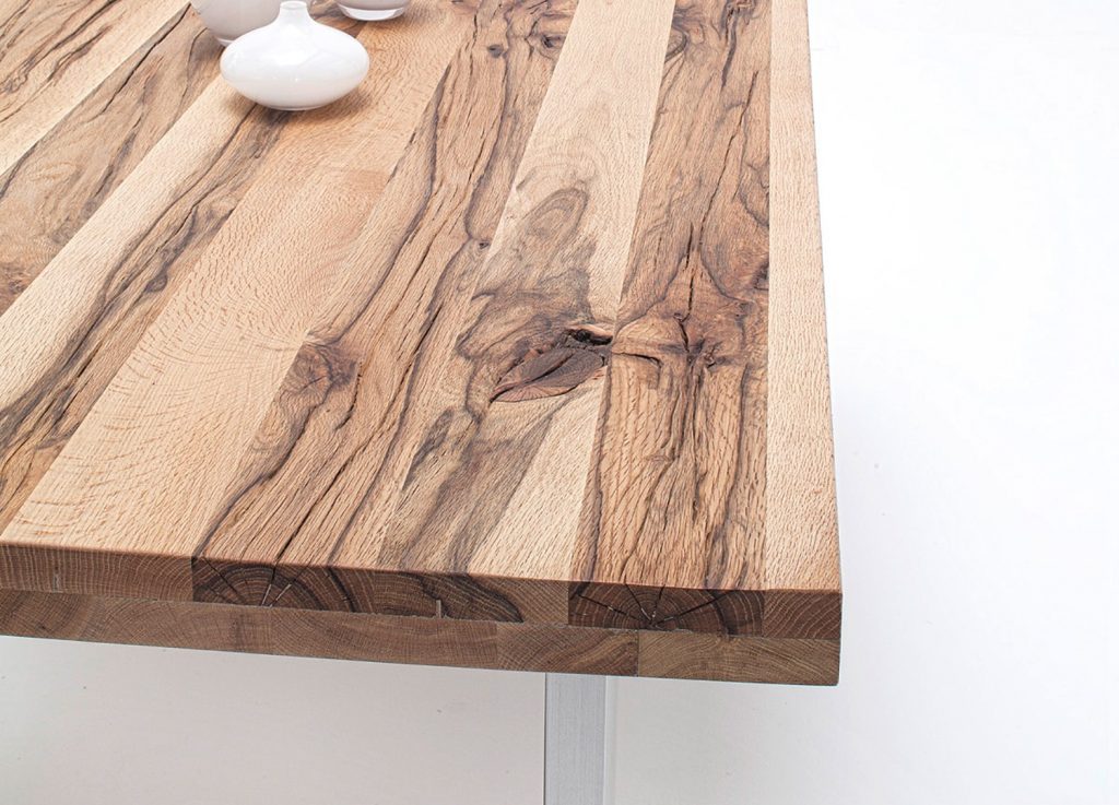 Table bois et métal originale