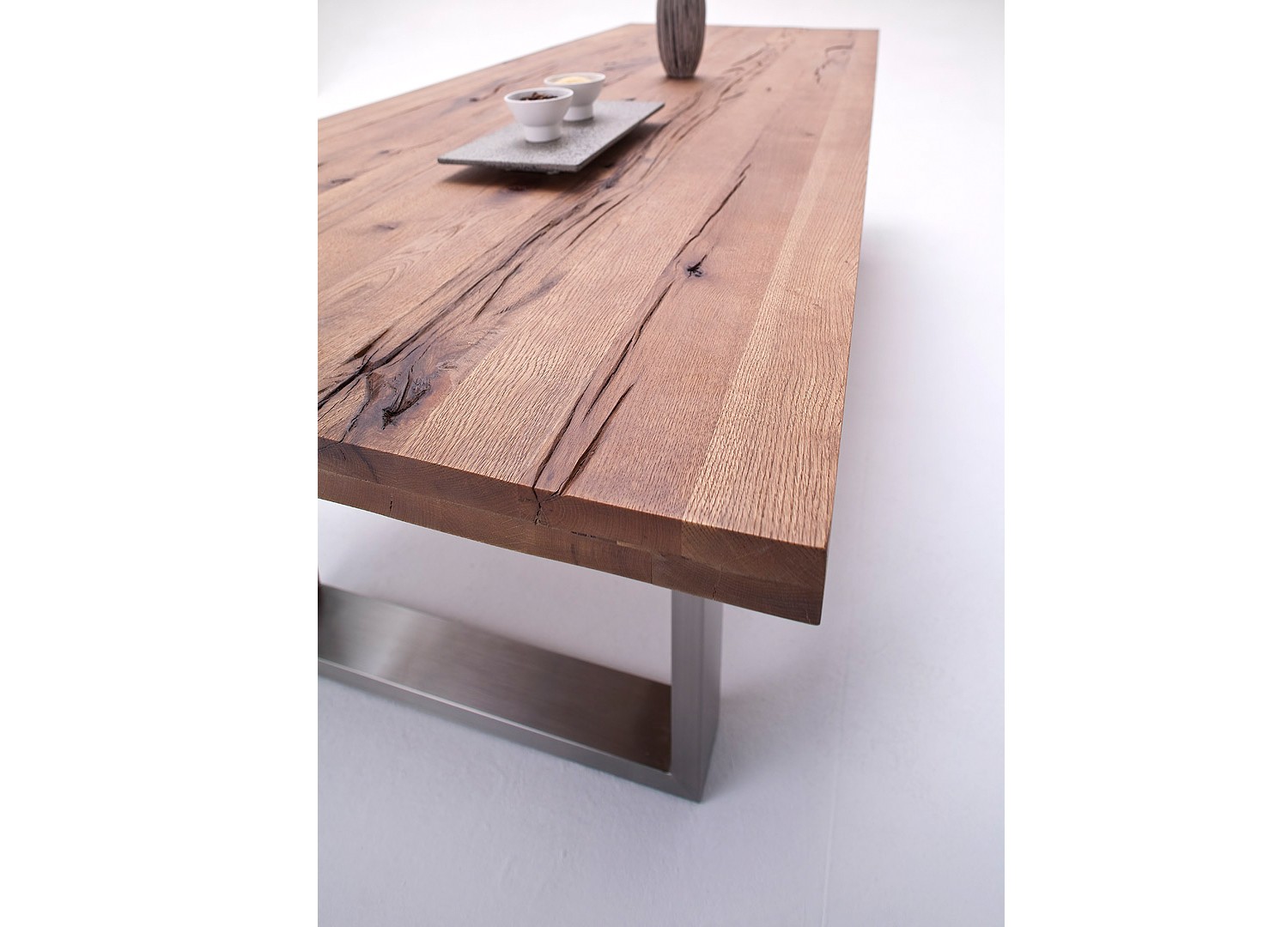 Table à manger bois et métal