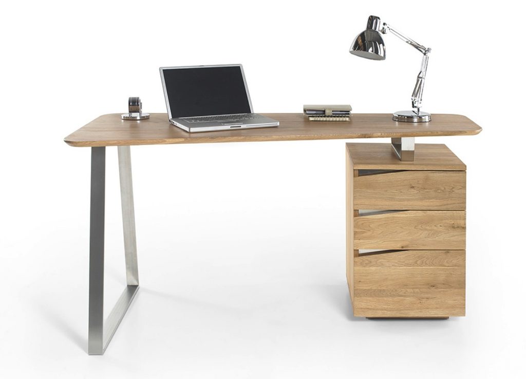 Bureau informatique en bois massif