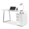 Bureau informatique blanc design