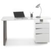 Bureau informatique blanc design