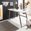 Table d'ordinateur portable blanche