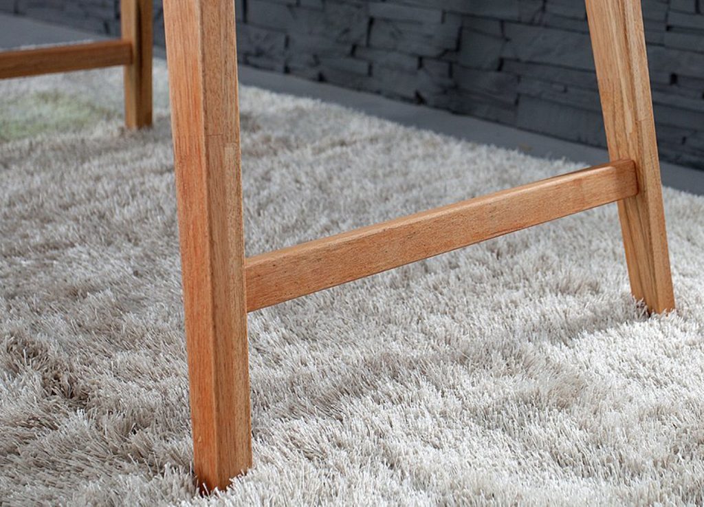 Table ordinateur portable blanc laqué mat & bois