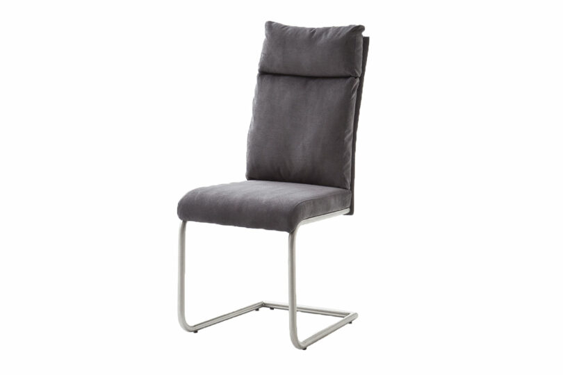 Chaise de séjour microfibre anthracite