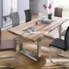 Table de repas en bois naturel