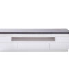 Meuble TV luminescence gris & blanc laqué