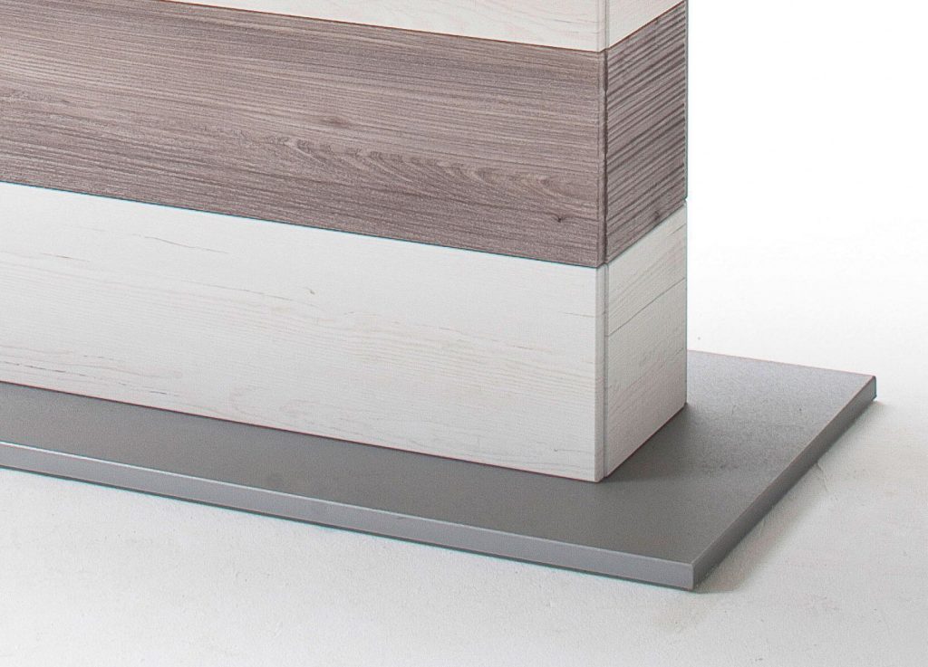 Table design avec rallonge intégrée