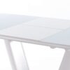 Table à manger en verre avec rallonge