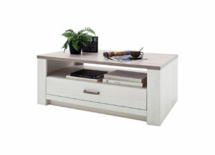 Table de salon en bois blanc design