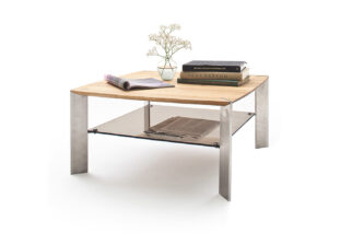 Table de salon en bois carrée