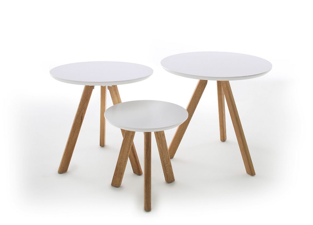 Bout de canapé ou table d'appoint rondes