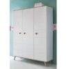 Armoire enfant blanche & déco bouton de veste