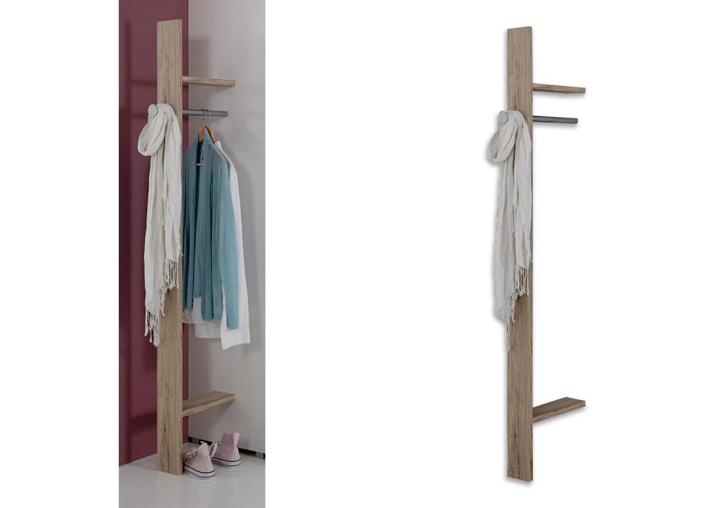 Chambre ado complète blanc et bois moderne