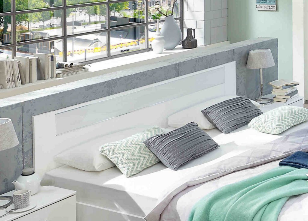 Chambre adulte moderne pas cher blanche