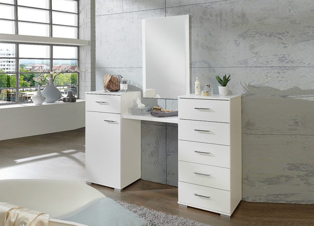 Coiffeuse de chambre moderne blanche intense