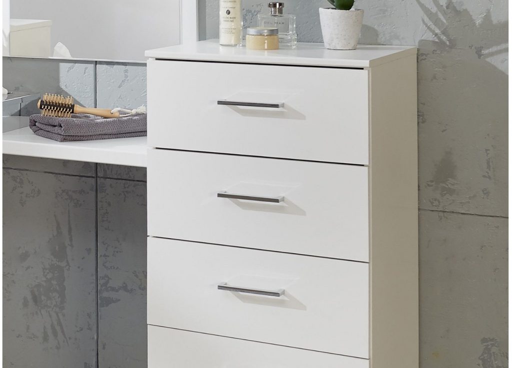 Coiffeuse de chambre moderne blanche intense
