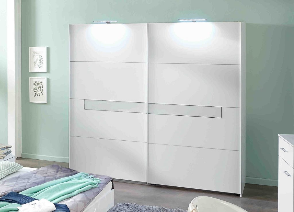 Armoire de chambre blanche triple dressing