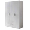 armoire dressing et rangement blanc brillant