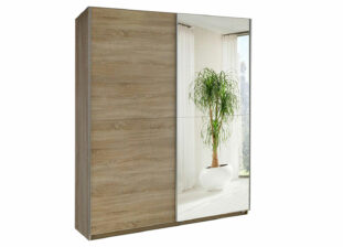 Armoire dressing d'angle pas cher blanc laqué cassé