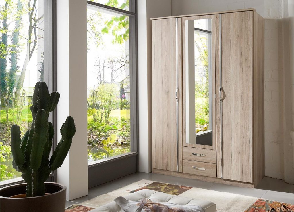 Armoire de chambre en bois pas cher