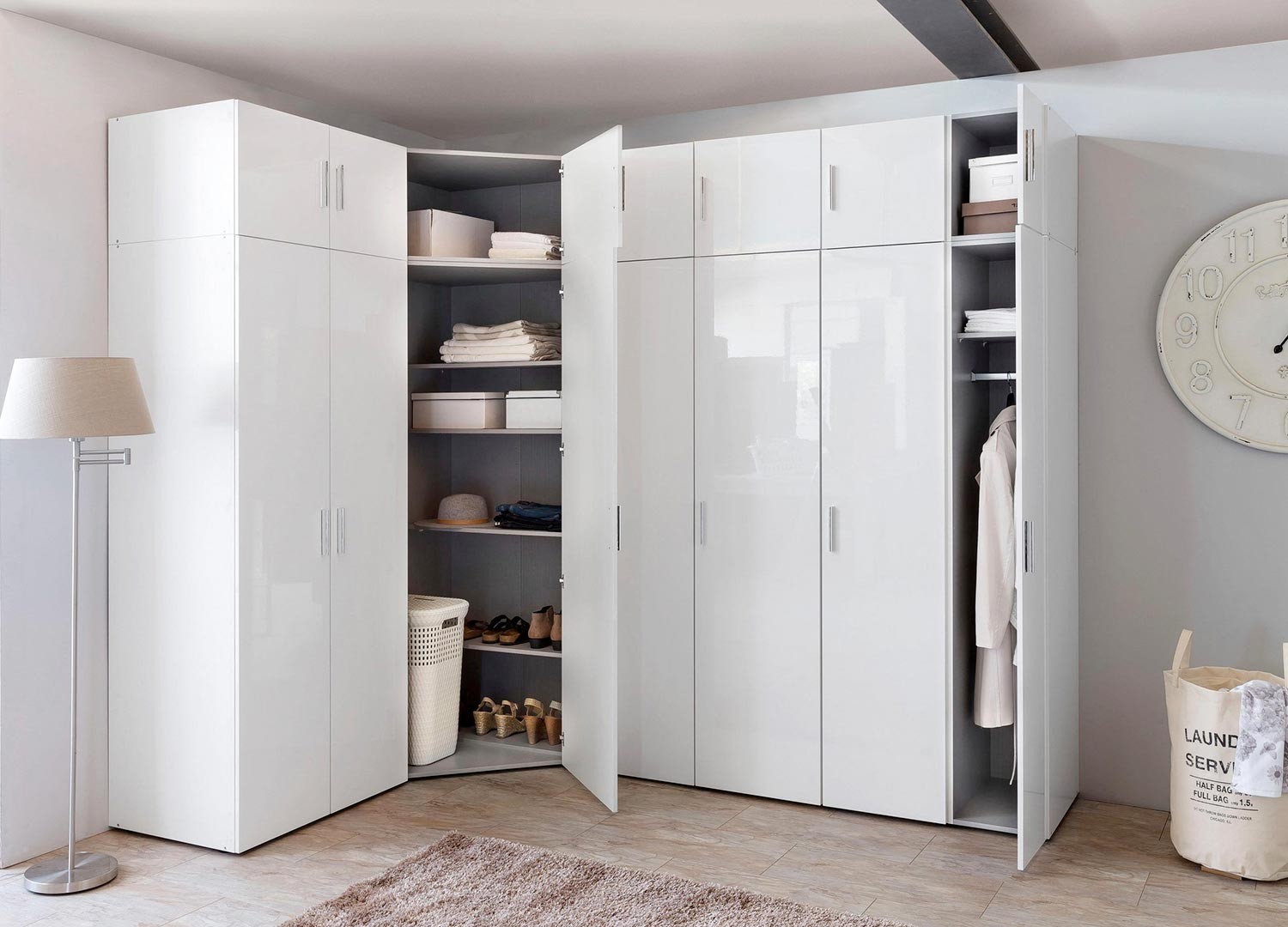 Armoire blanche - Dressing & range chaussures pour meuble entrée