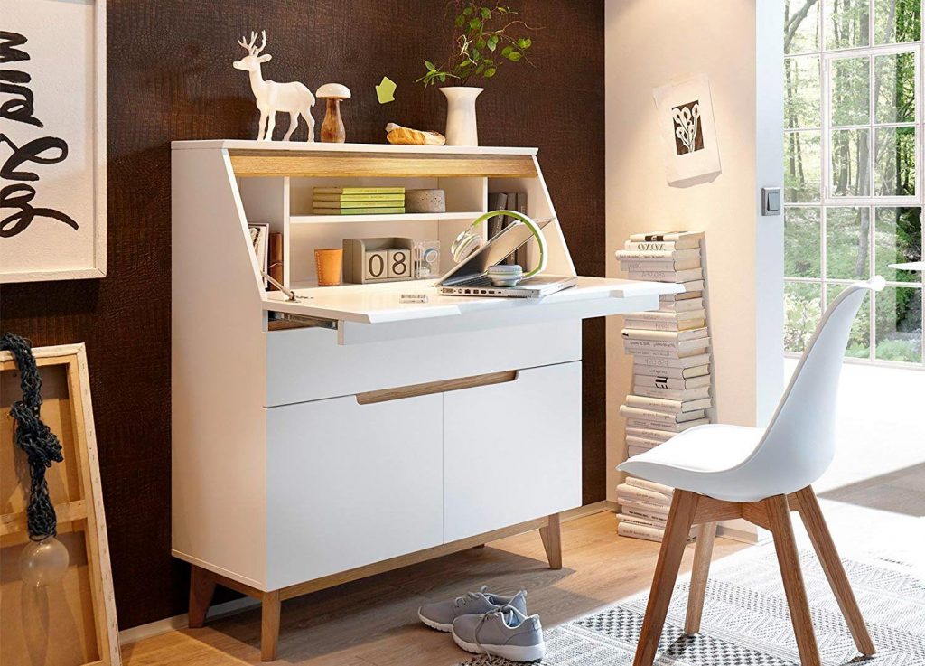 Secrétaireblancetbois Scandinave