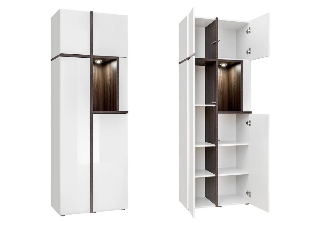 Meuble TV design blanc laqué
