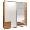 ARMOIRE MIROIR MODERNE BLANCHE ET BOIS