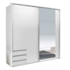 armoire miroir moderne blanche dressing et rangement