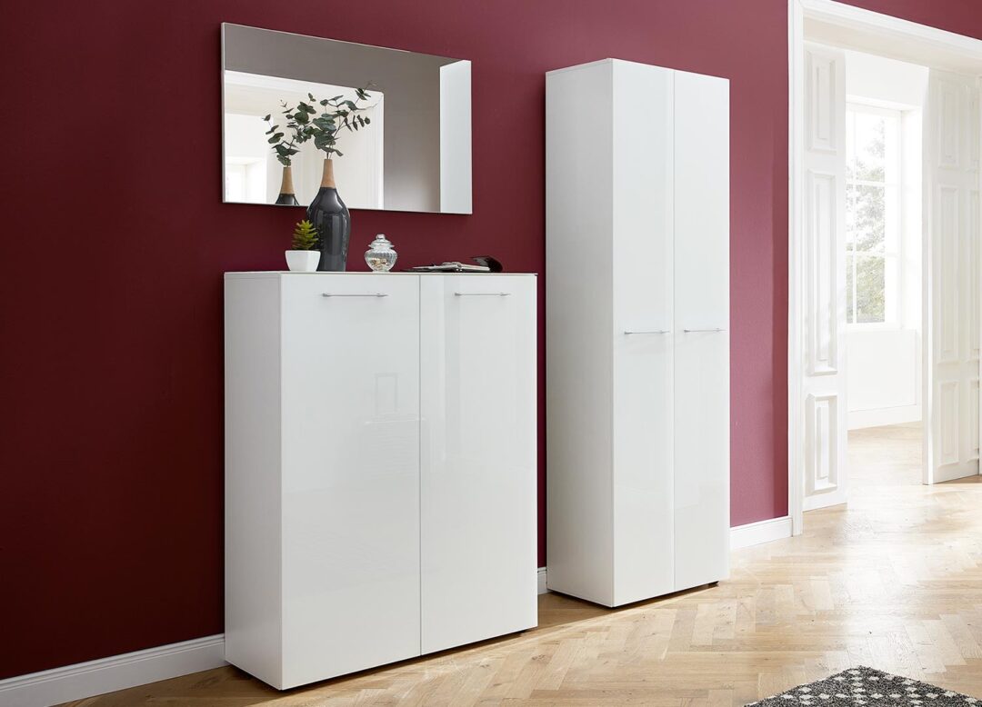 meuble d'entrée blanc