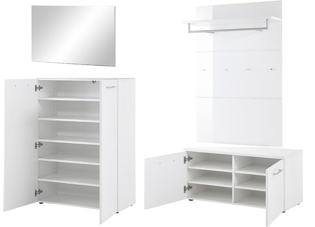 Ensemble de meuble pour entrée moderne blanc