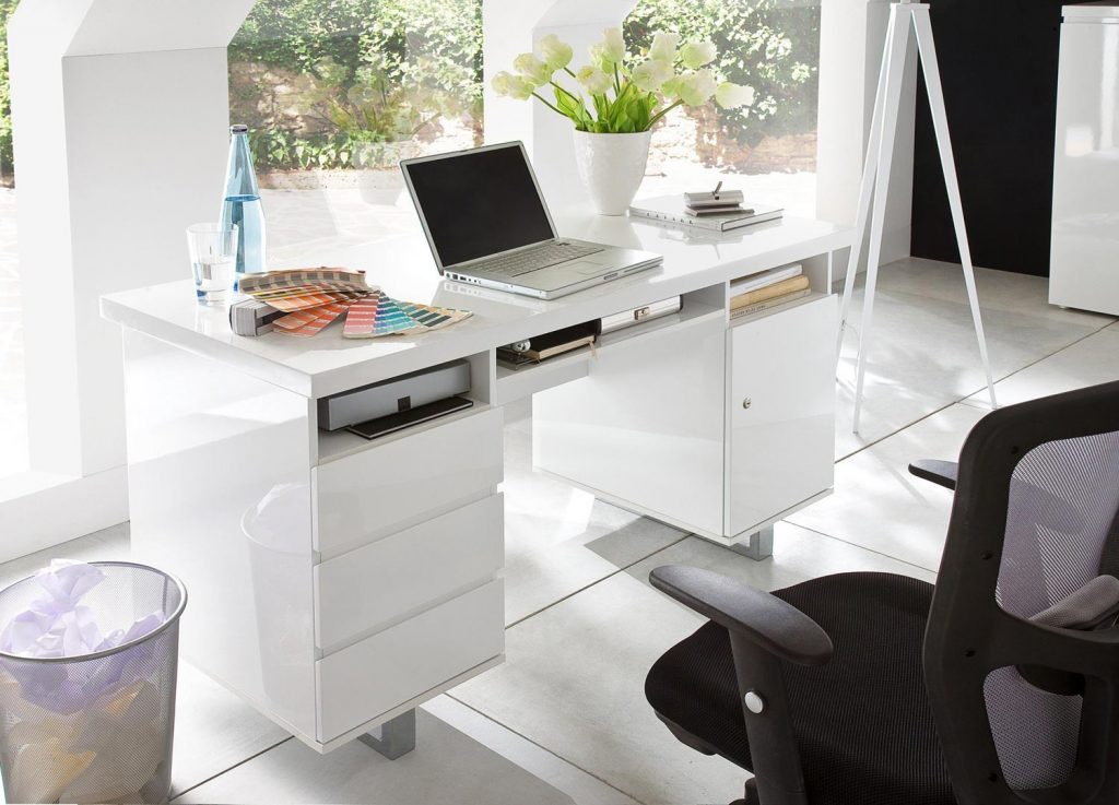 Bureau blanc moderne
