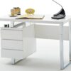 Bureau laqué blanc moderne
