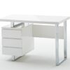 Bureau laqué blanc moderne