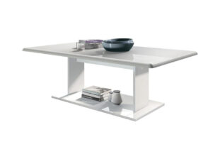 Table basse laquée blanc design