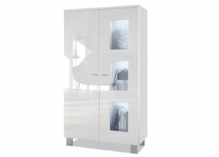 vitrine de rangement blanc