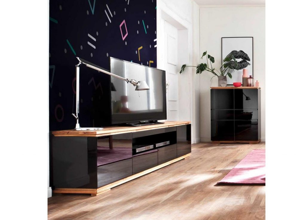 Long meuble TV bas moderne