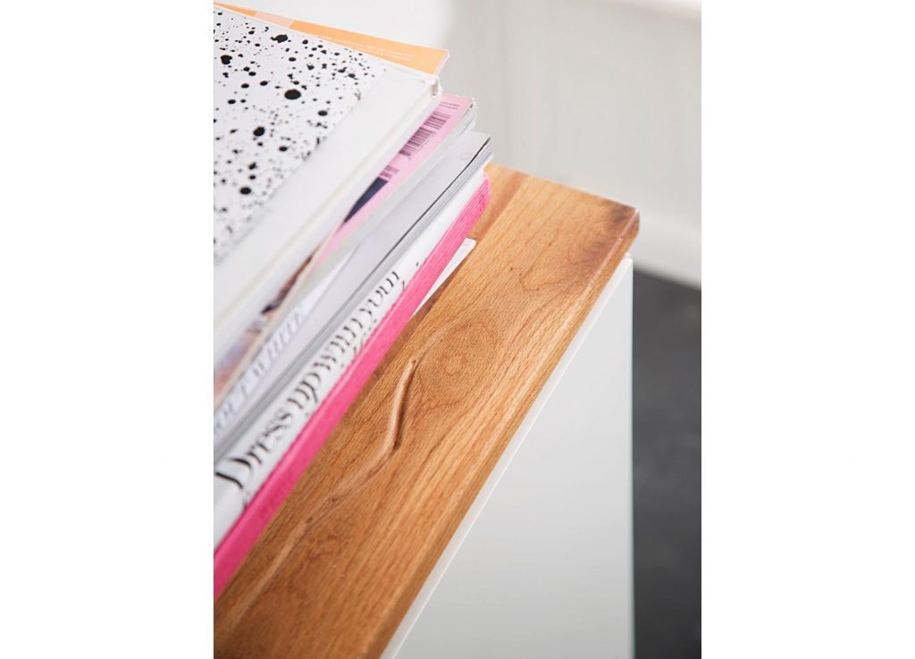 Long meuble TV bas moderne blanc