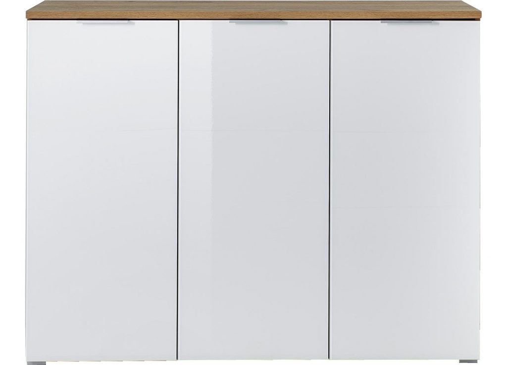 Meuble à chaussures blanc et bois moderne