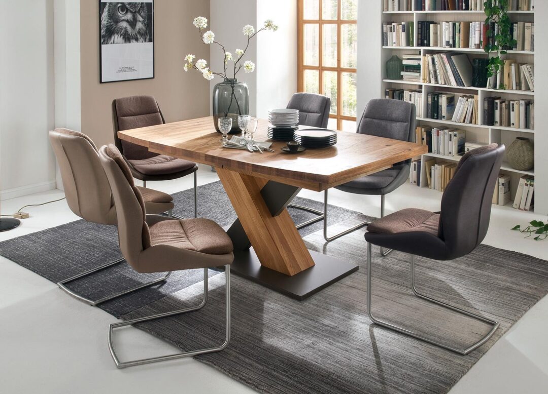 table de repas extensible bois massif chêne bianco