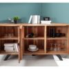 Meuble buffet bois et métal design