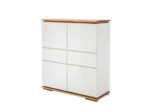 Buffet haut bois blanc laqué
