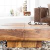 Table basse carrée en bois