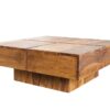 Table basse carrée en bois