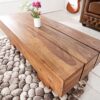 Table basse rectangulaire en bois