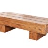 Table basse rectangulaire en bois