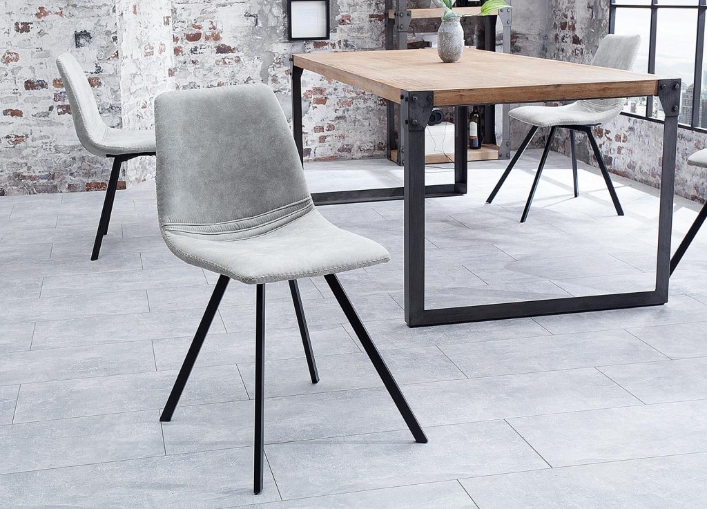 Chaises modernes avec pieds métal noir