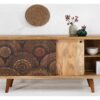 Buffet vintage en bois à motif